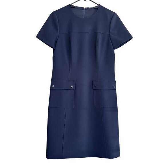 Elie Tahari Women's Black Short Sleeve Jaelyn Dress Size 6 - Picture 3 of 15